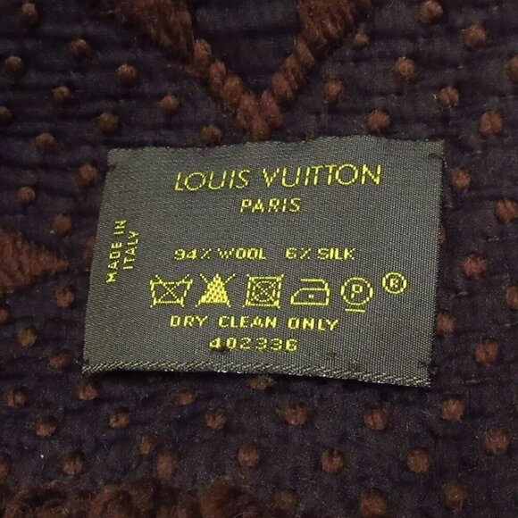 LOUIS VUITTON Eschar Progo Mania Maroon - Unconfirmed Scarf 248-010425 - Picture 6 of 6